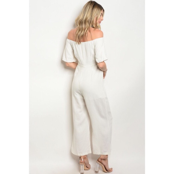 Claudia off white jumpsuit - Picture 2 of 2